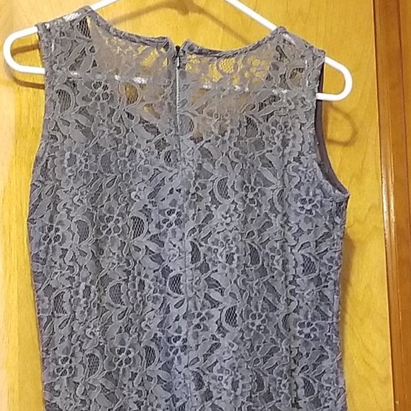 COPY - Silvery Lace Top - Picture 3 of 8